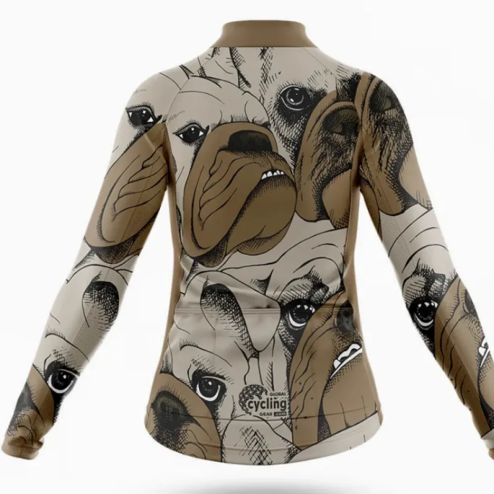 Bulldog Women's Cycling Kit Cycling Bibs Tan/Beige/Brown