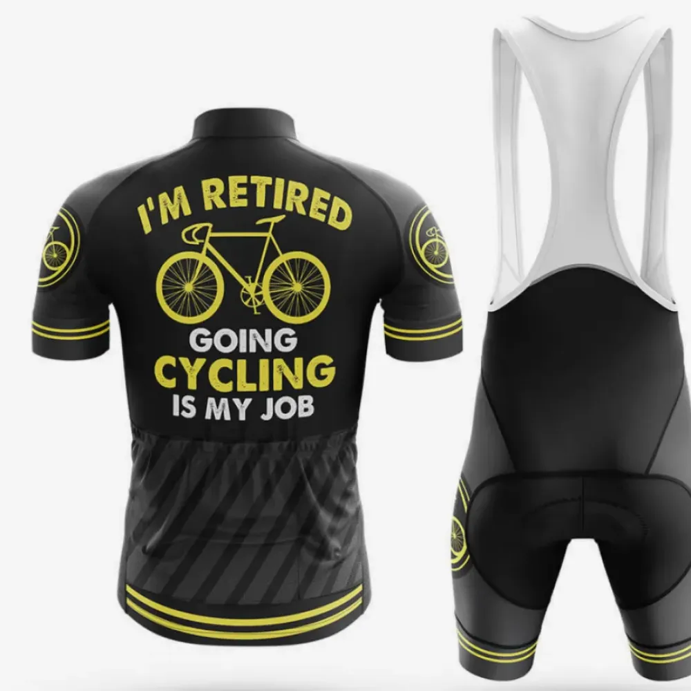 Cycling Gear Retired Bibs Yellow/Black/White