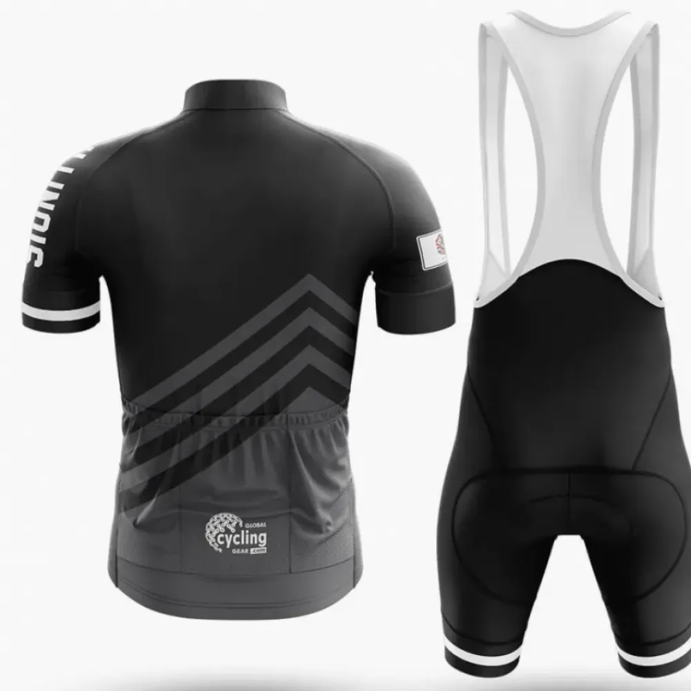 Illinois S4 Cycling Kit Black/White/Grey