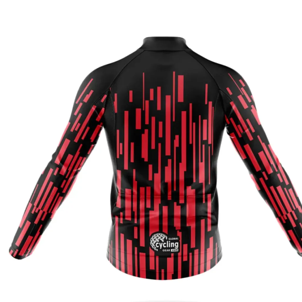 High Road Cycling Bibs Geometric Black/Red/White