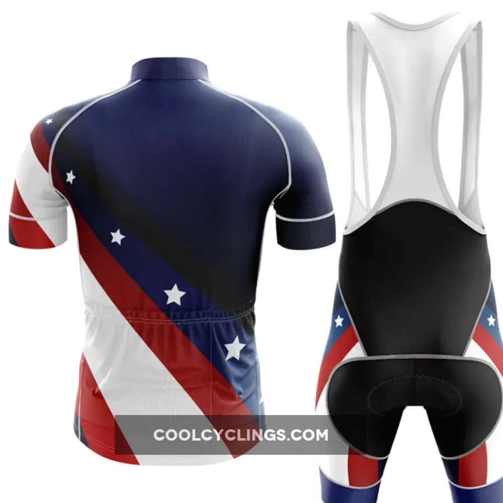 USA Cycling Kit Full Set Ver.3 Stars and Stripes Navy/Red/White