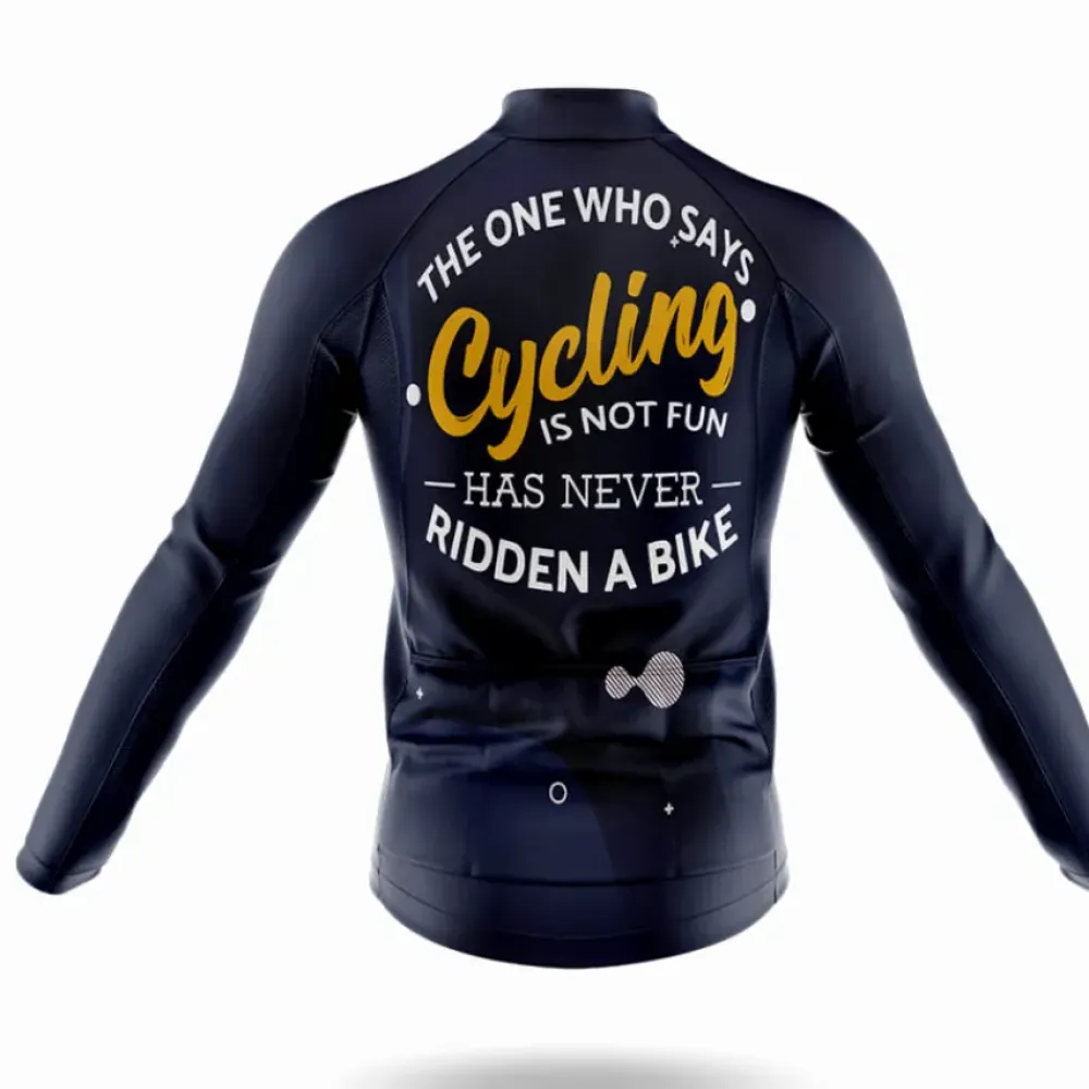 Cycling Gear Motivational Quote Navy/Yellow/White
