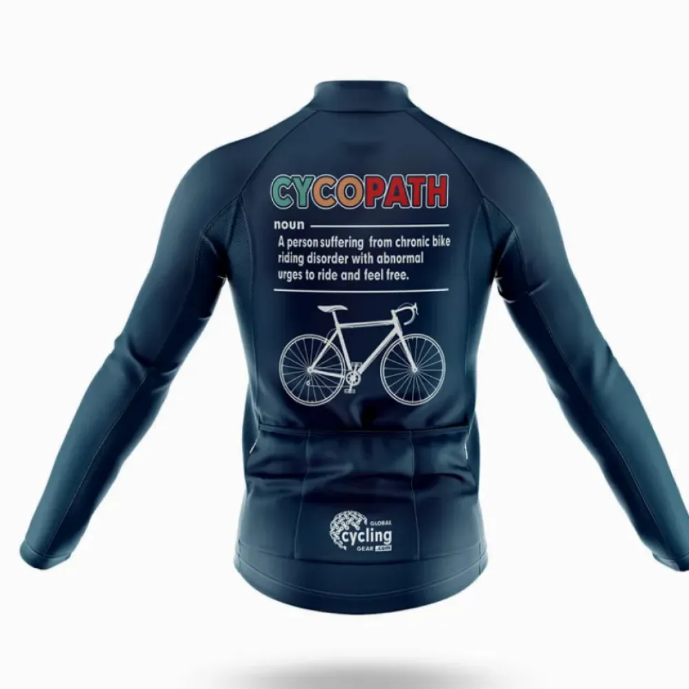 Cycopath V4 Cycling Jersey Navy/White/Green