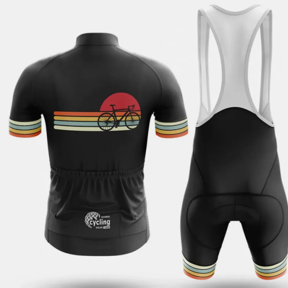 Cycling Bibs Retro Black/White/Gold