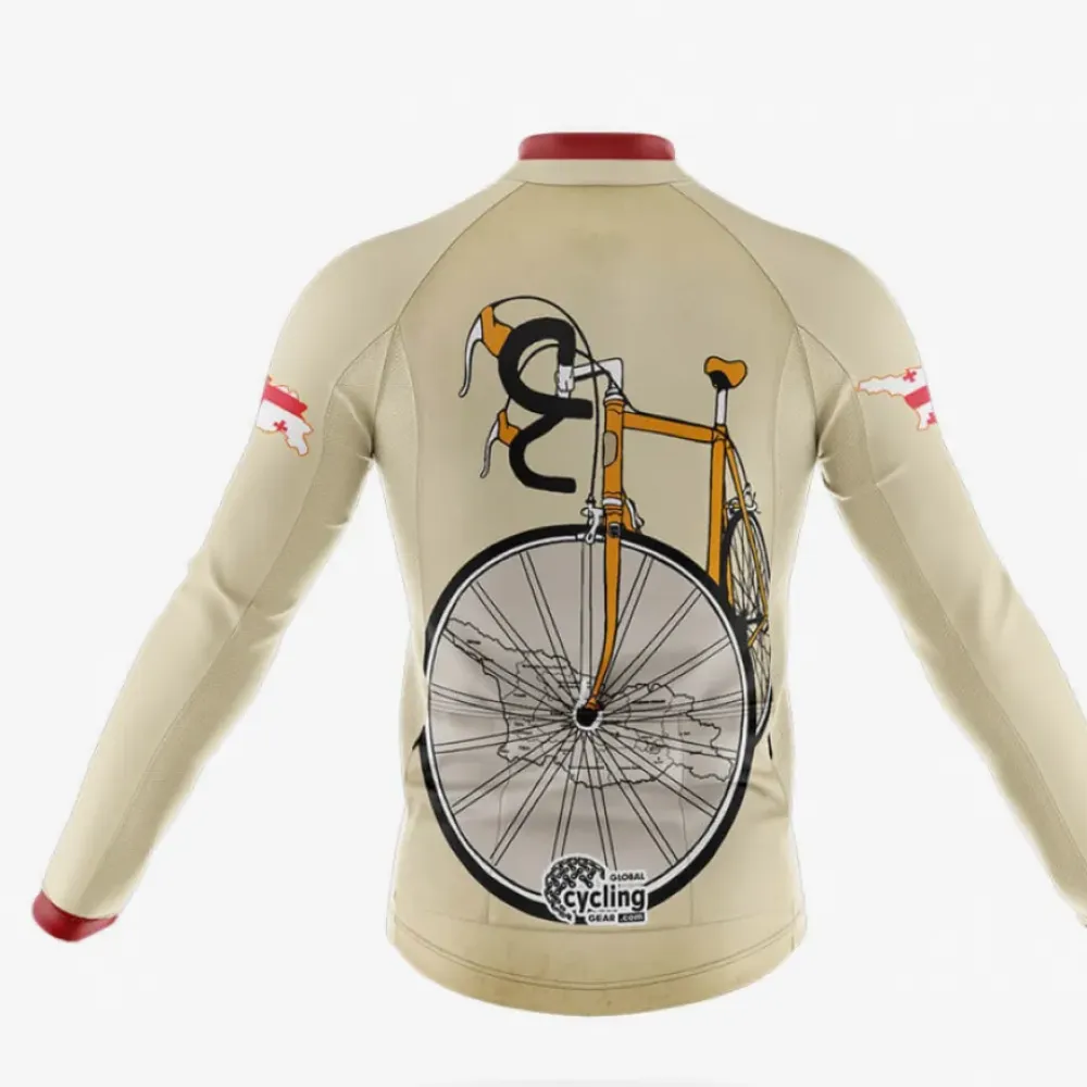 Georgia Riding Club Cycling Bibs Comfortable Black/Beige/Burgundy