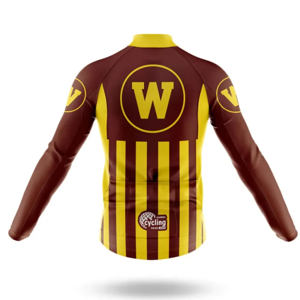 Western Michigan University Cycling Jersey Yellow/Brown/Gold