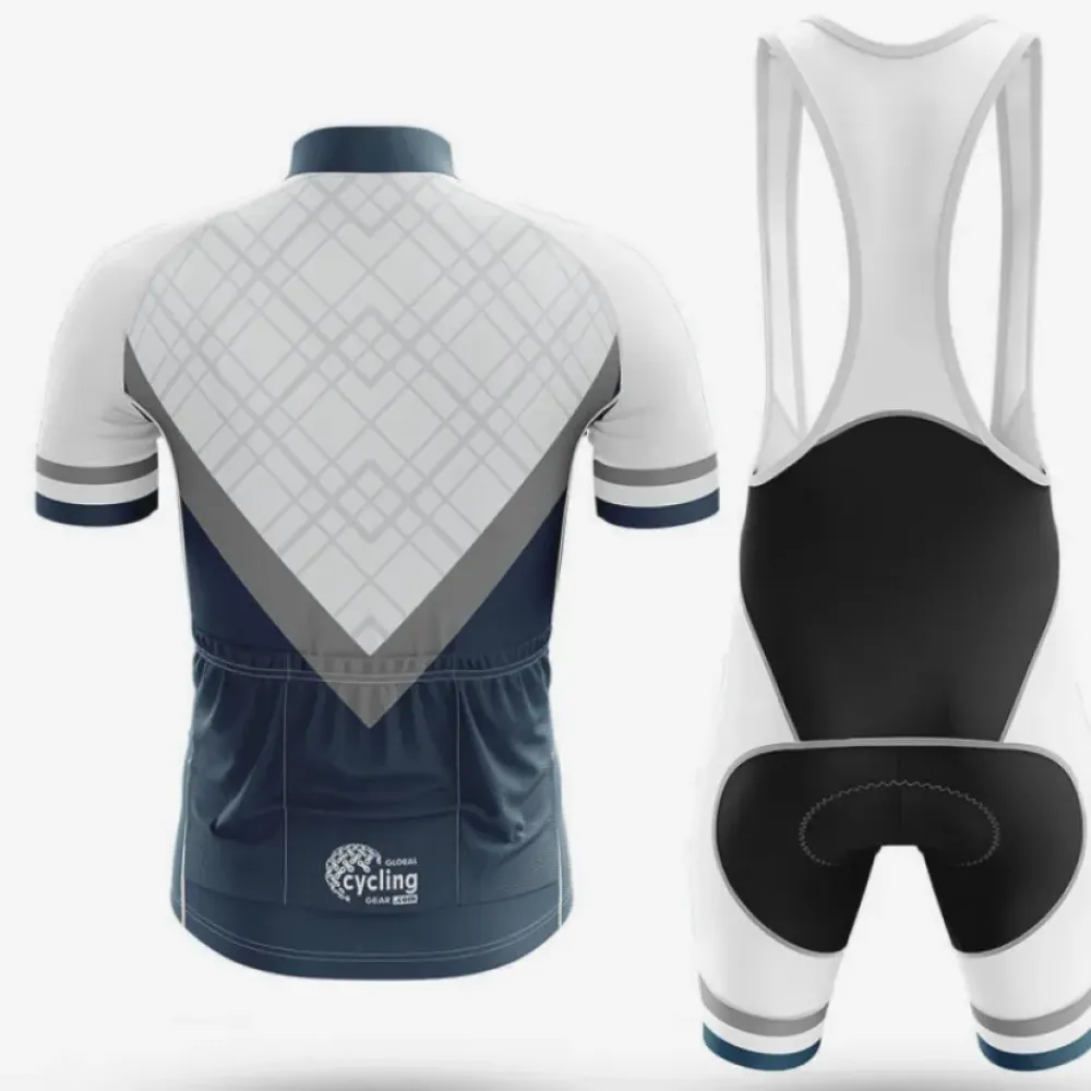 USA S6 Cycling Jersey Blue/White/Grey