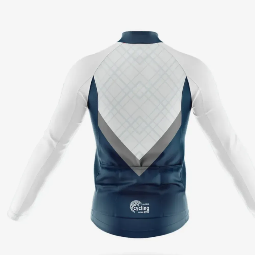 USA S6 Cycling Jersey Blue/White/Grey