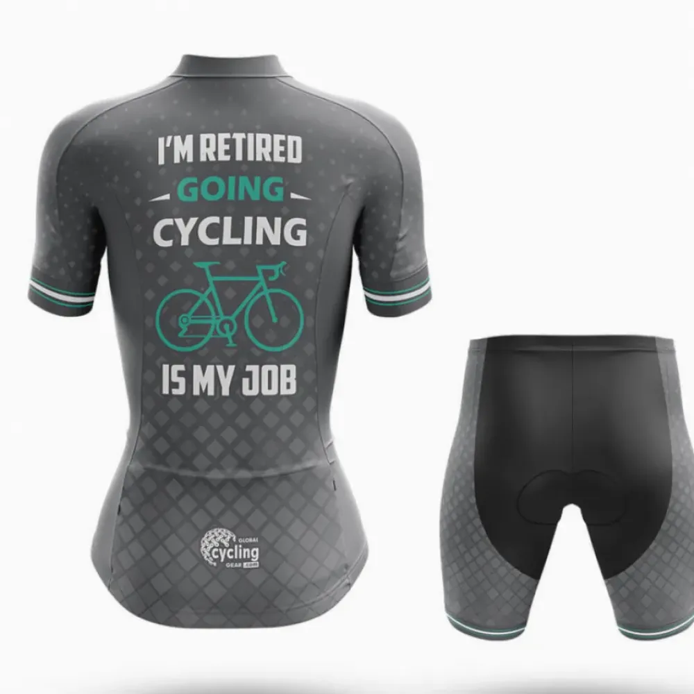 Cycling Is My Job V4 Breathable Gray/Black/Green