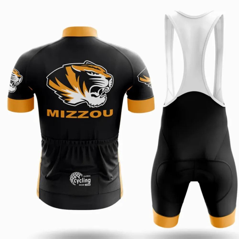 Cycling Bibs Comfortable Black/Gold/White