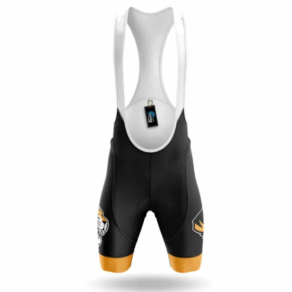 Cycling Bibs Comfortable Black/Gold/White