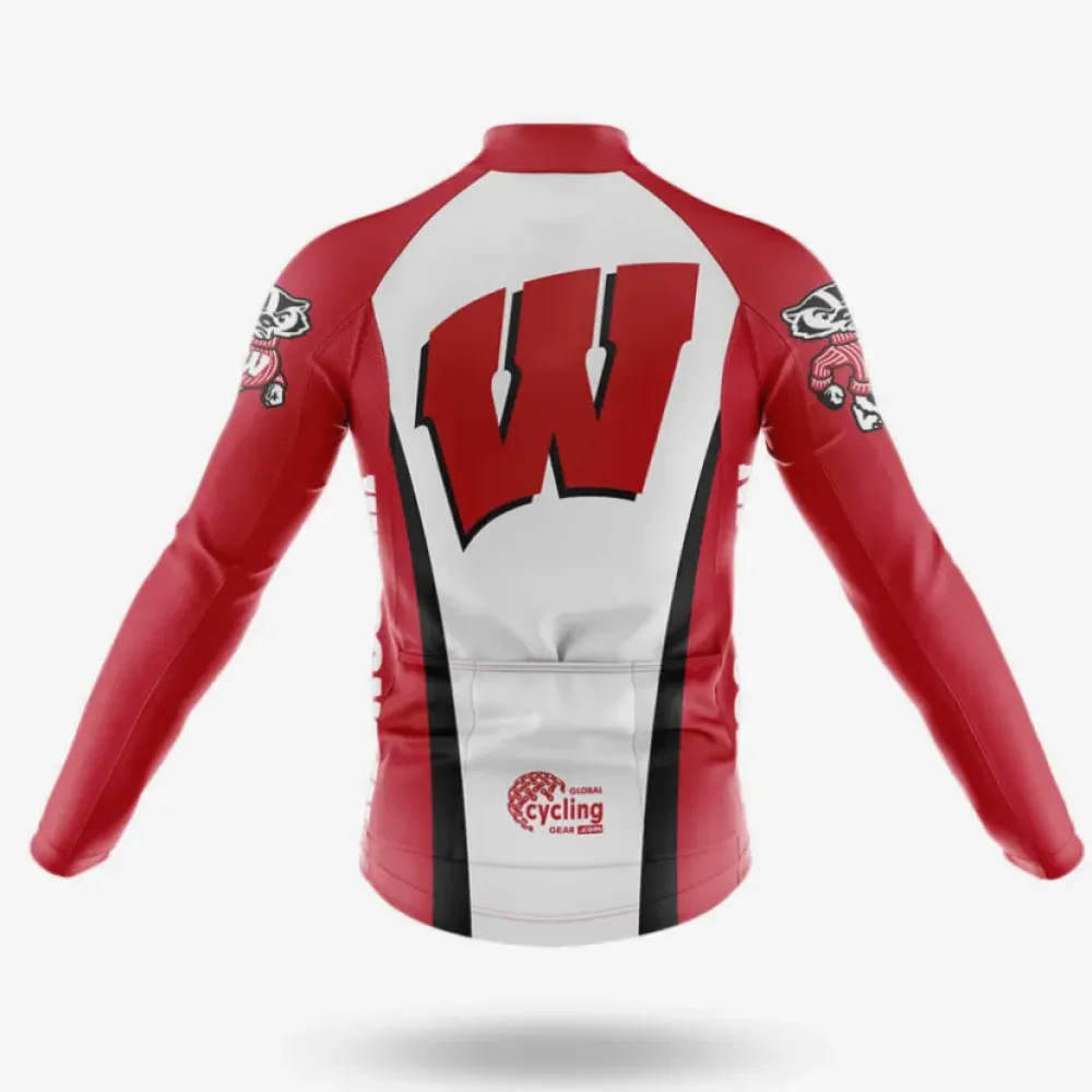 Wisconsin Badgers Cycling Kit Full Set Red/White/Black