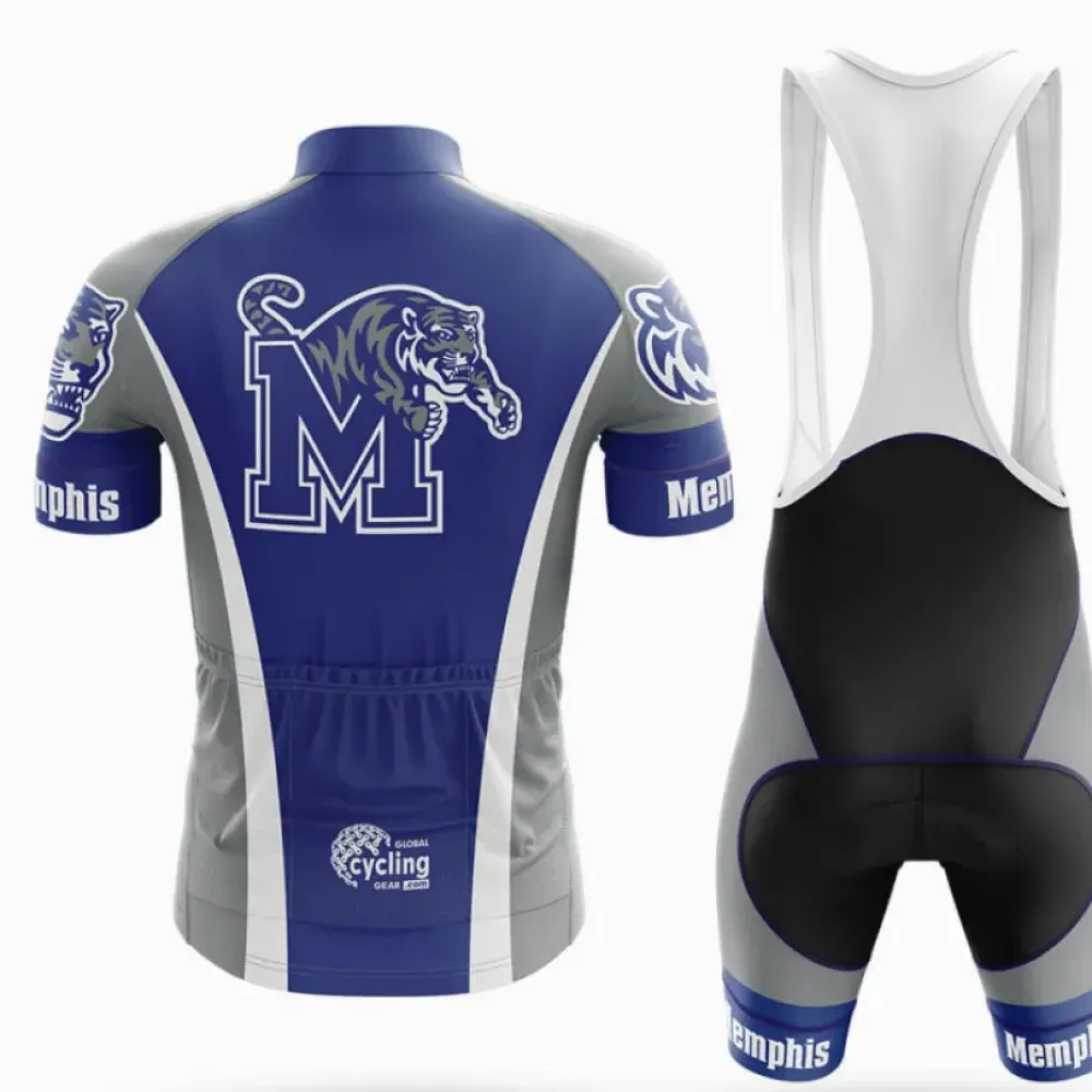 Memphis Cycling Bibs University White/Black/Grey
