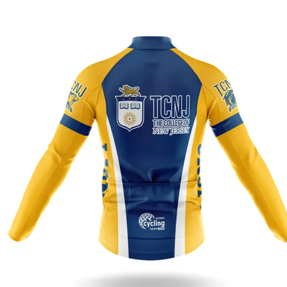 TCNJ Cycling Jersey College Navy/Yellow/White