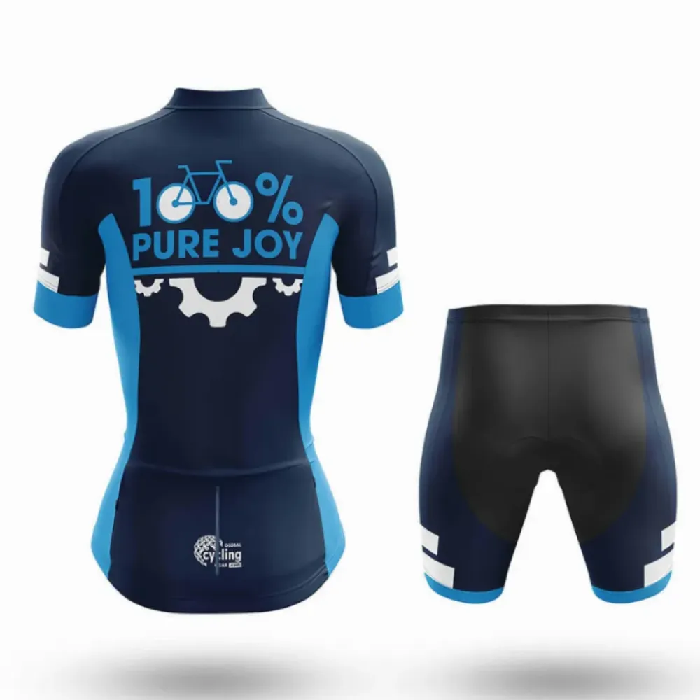 Pure Joy Women's Cycling Shorts Blue/White/Navy