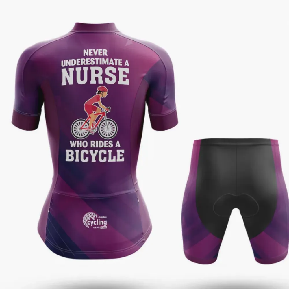 Cycling Nurse V5 Geometric Purple/Black/Purple