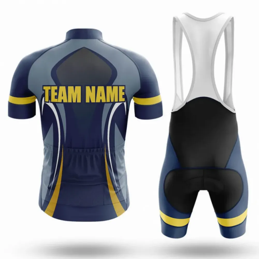 Cycling Bibs S21 Custom Feature Navy/Yellow/White