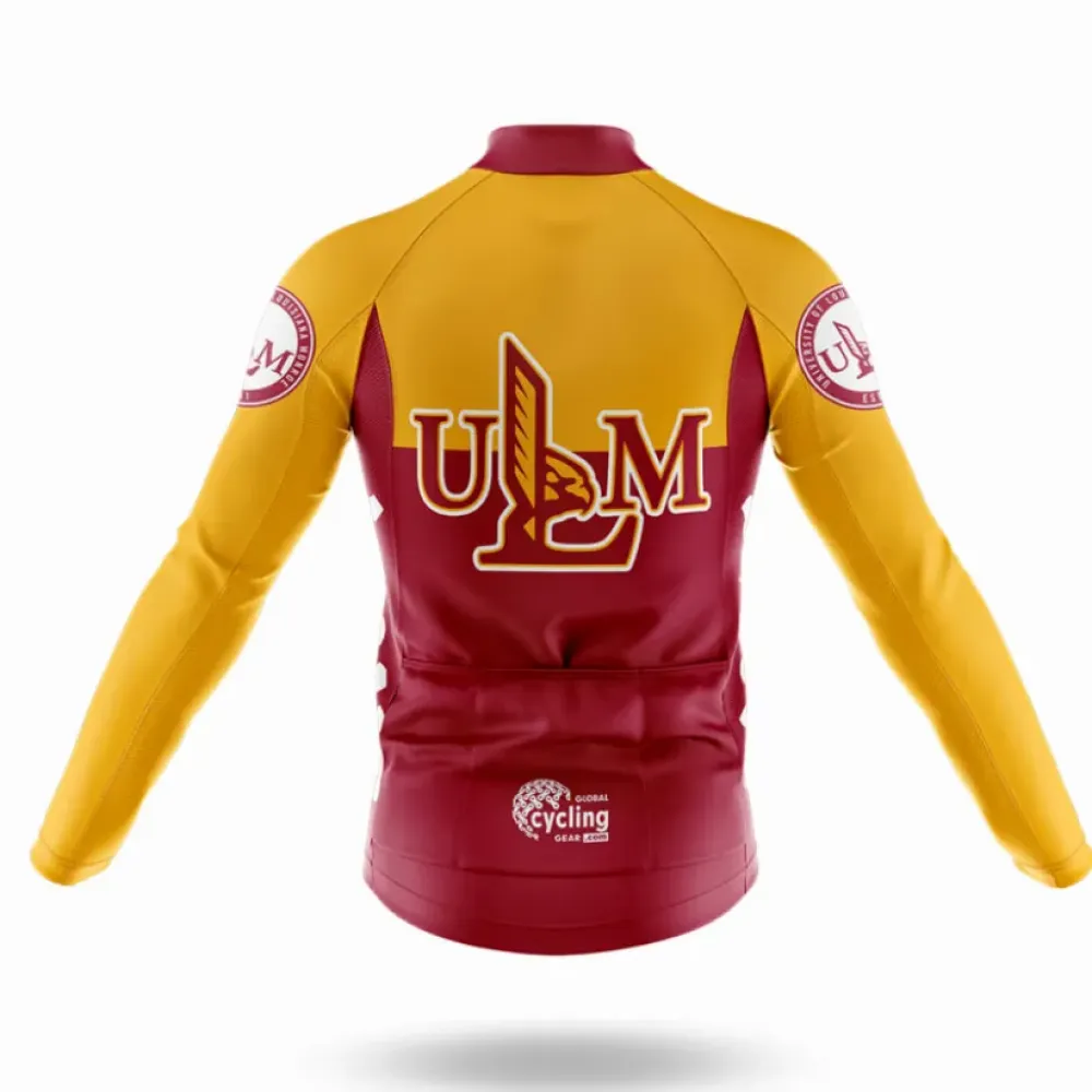 University of Louisiana Monroe Cycling Kit Full Set Ver.2 Yellow/Maroon/White