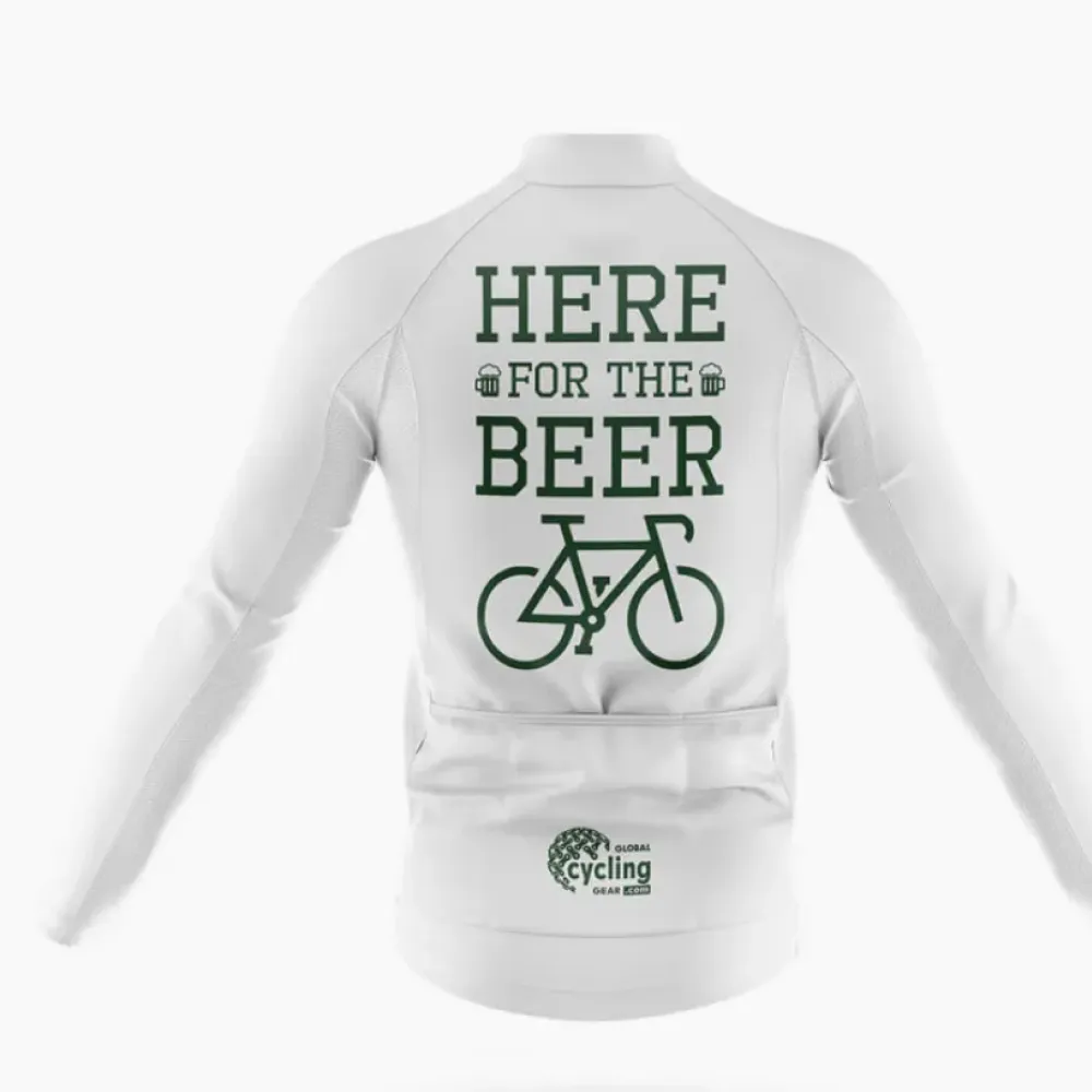 Cycling Kit Here For The Beer White/Green/Black