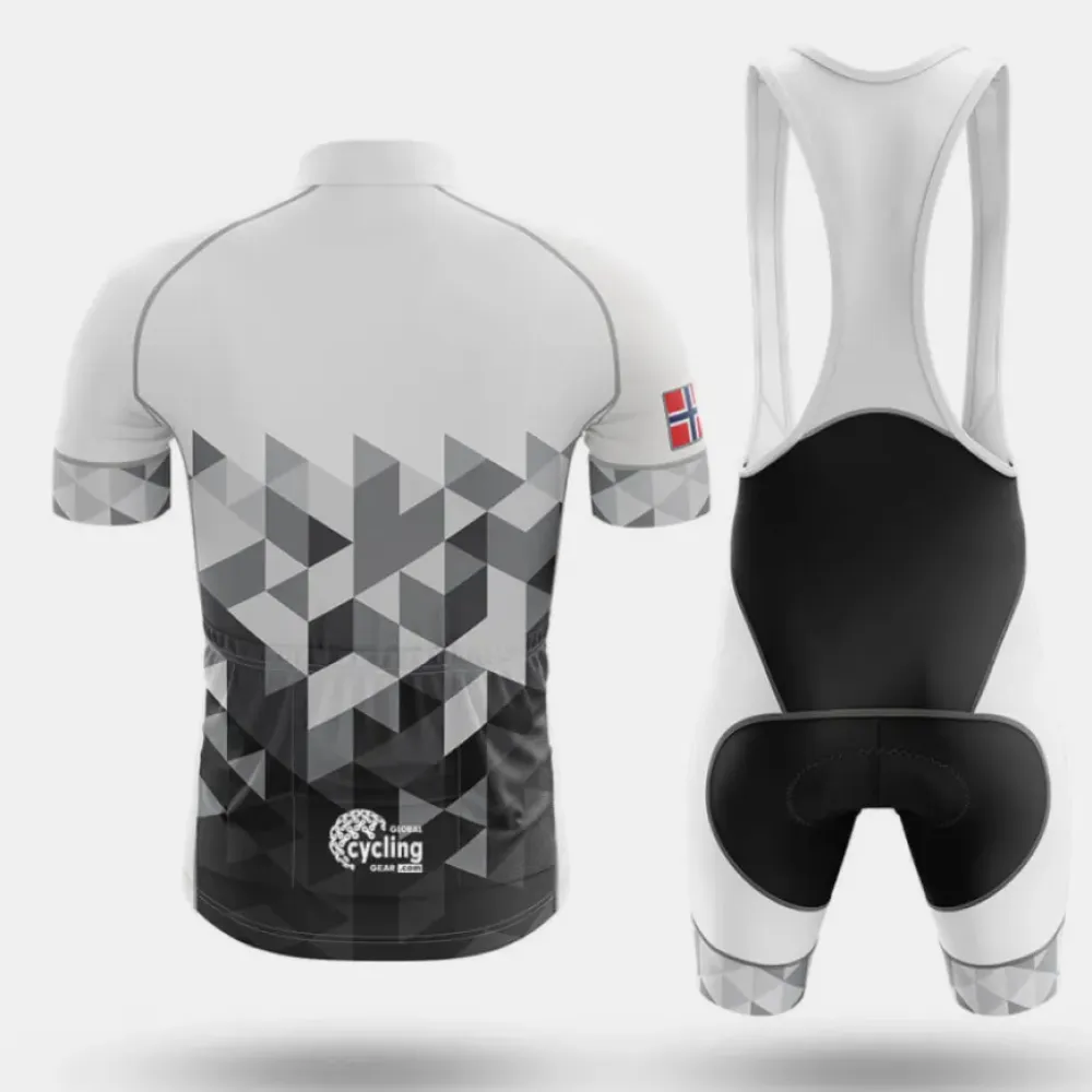 Norway V20s Cycling Bibs White/Black/Red