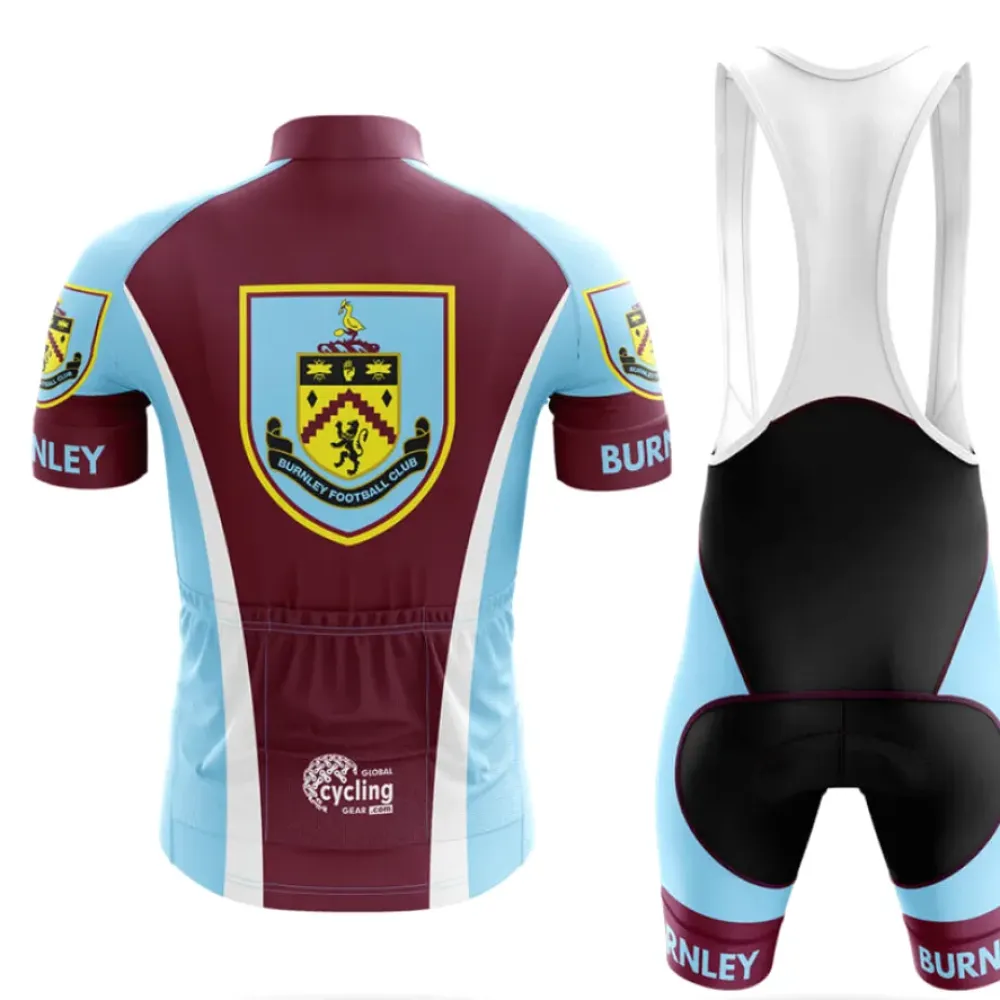 Burnley FC Cycling Kit Clarets Light Blue/Burgundy/White