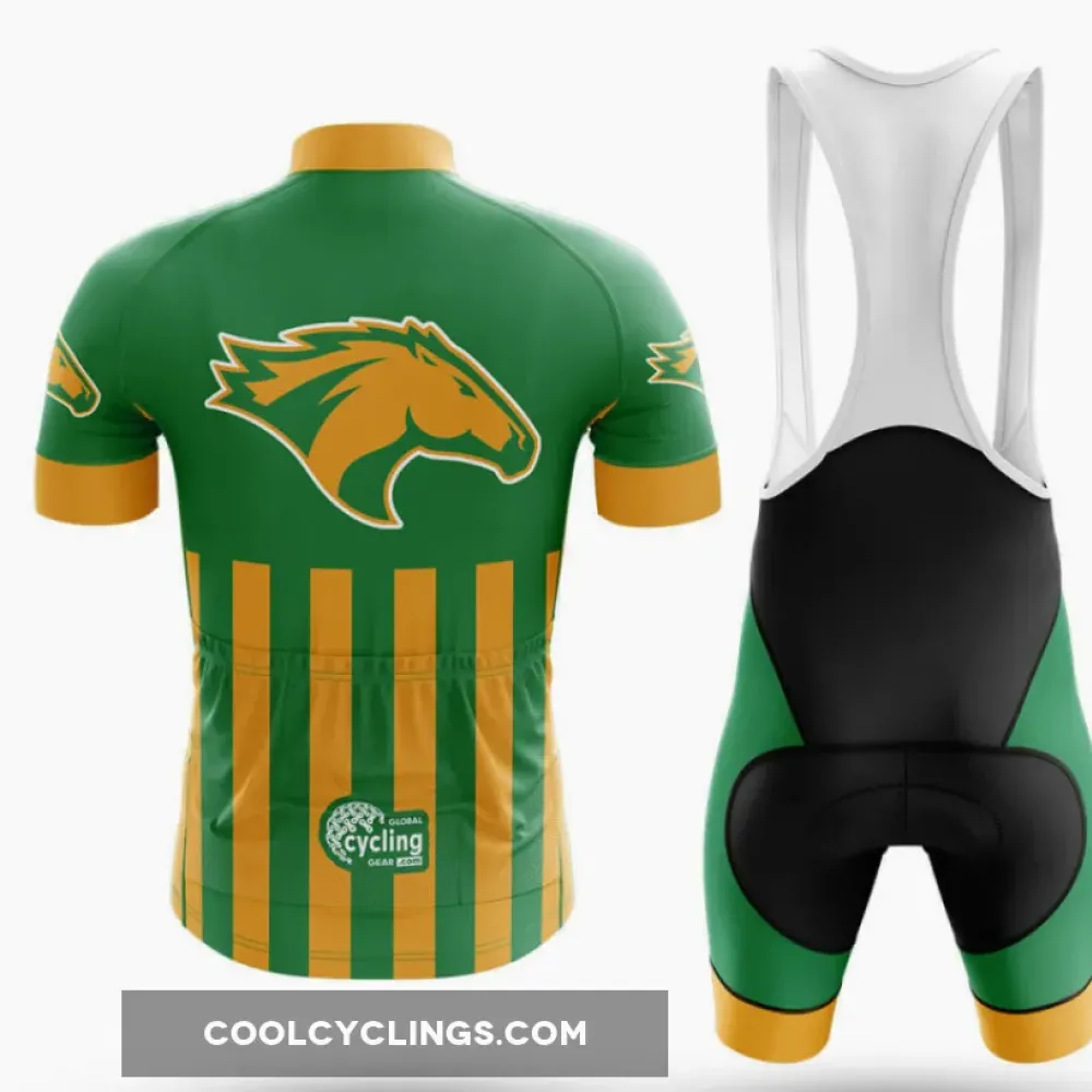 Cal Poly Pomona USA Cycling Jersey American Flag Green/Yellow/Orange