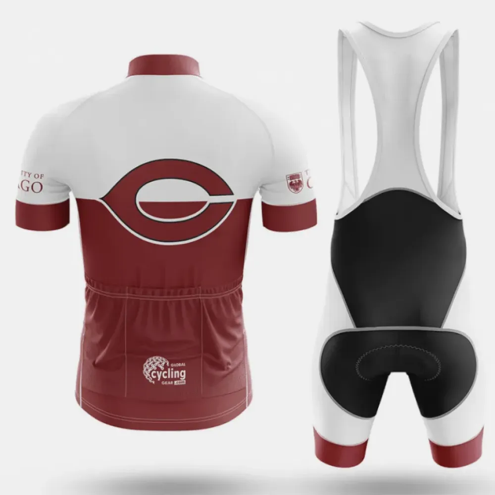 Chicago Cycling Jersey University White/Burgundy/Red