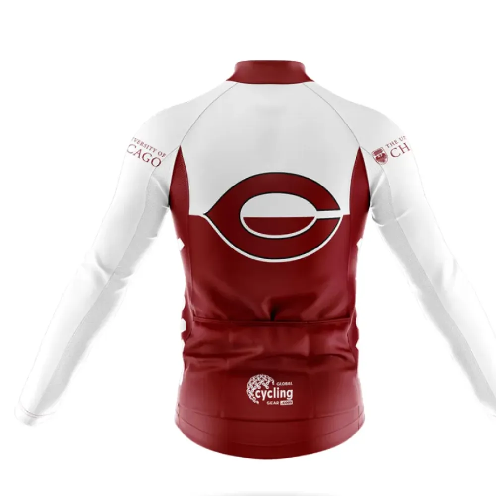 Chicago Cycling Jersey University White/Burgundy/Red