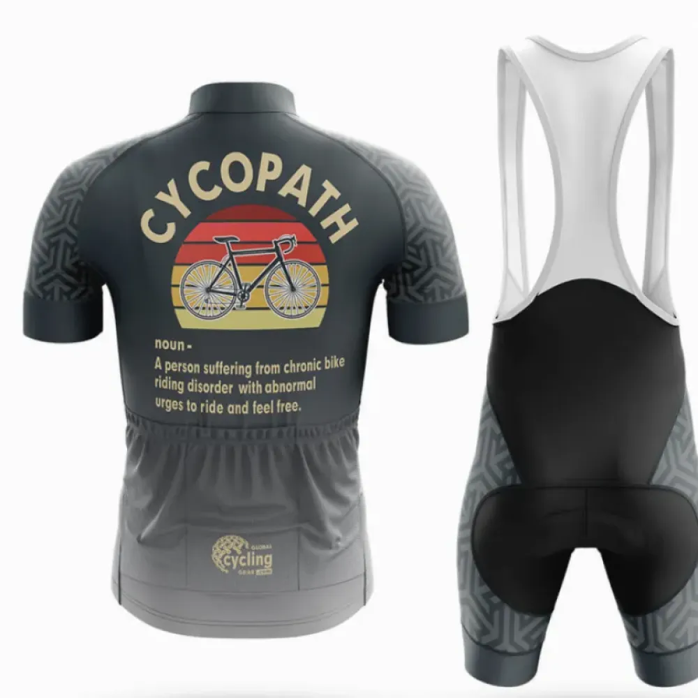 Cycopath V6 Cycling Kit Retro Black/Yellow/Gray