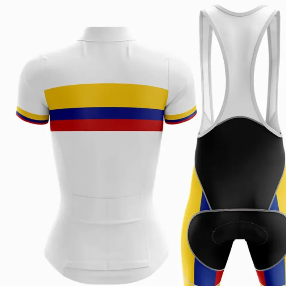 Colombia Women V4 Cycling Kit Yellow/Red/Blue