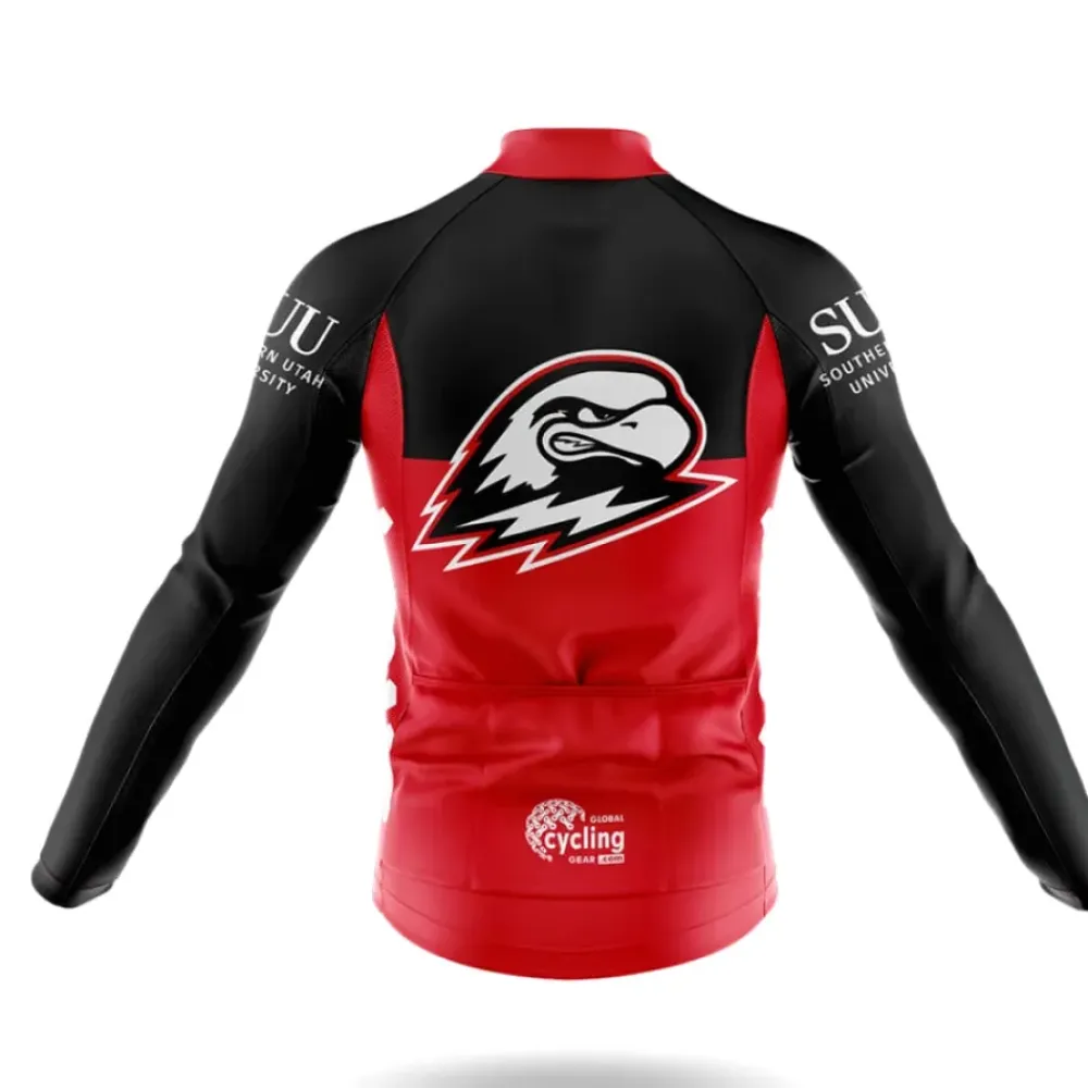 Southern Utah University Cycling Jersey Eagle Logo Red/Black/White