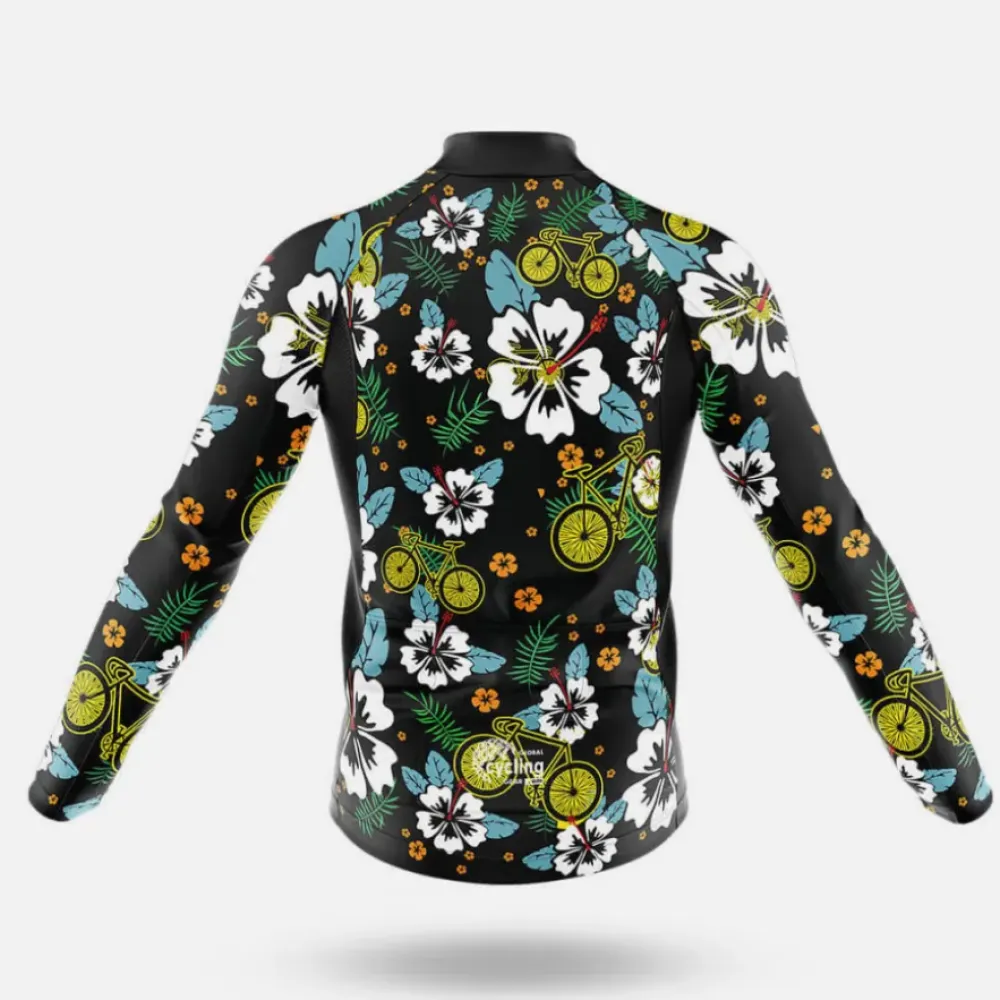 Cycling Aloha V5 Floral Bicycle Black/Yellow/White