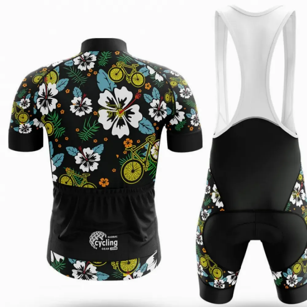 Cycling Aloha V5 Floral Bicycle Black/Yellow/White
