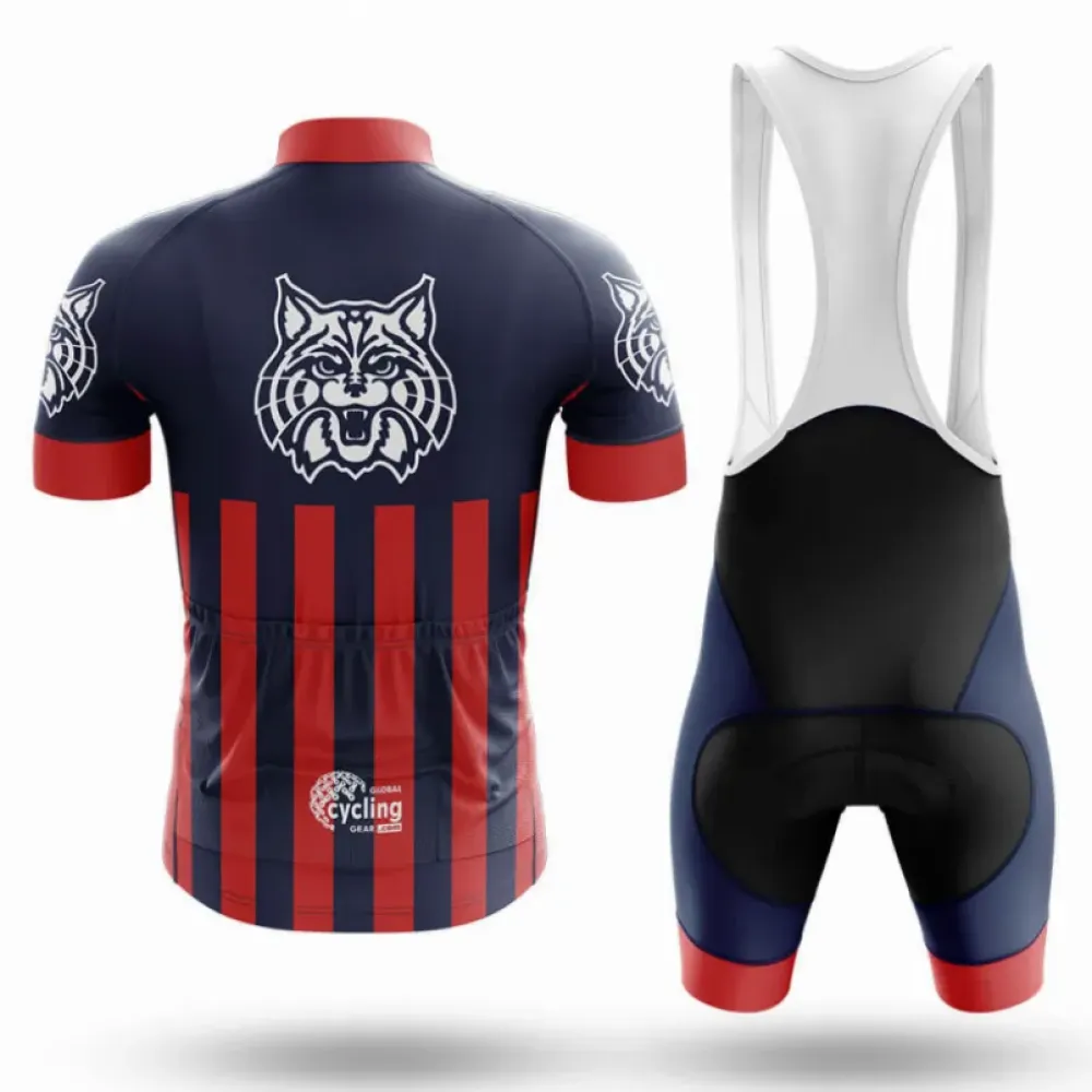 University of Arizona Cycling Bibs Comfortable Navy/Red/White