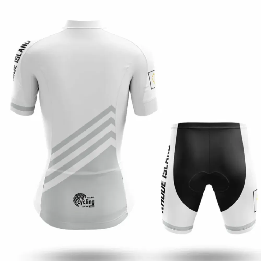 Rhode Island S4 White Cycling Shorts