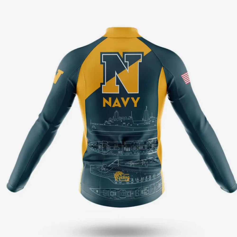 Navy Cycling Bibs Comfortable Navy/Grey/Yellow