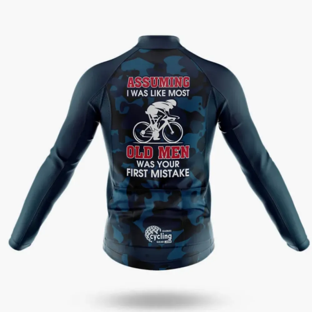 Cycling Old Man V5 Bib Navy/White/Grey