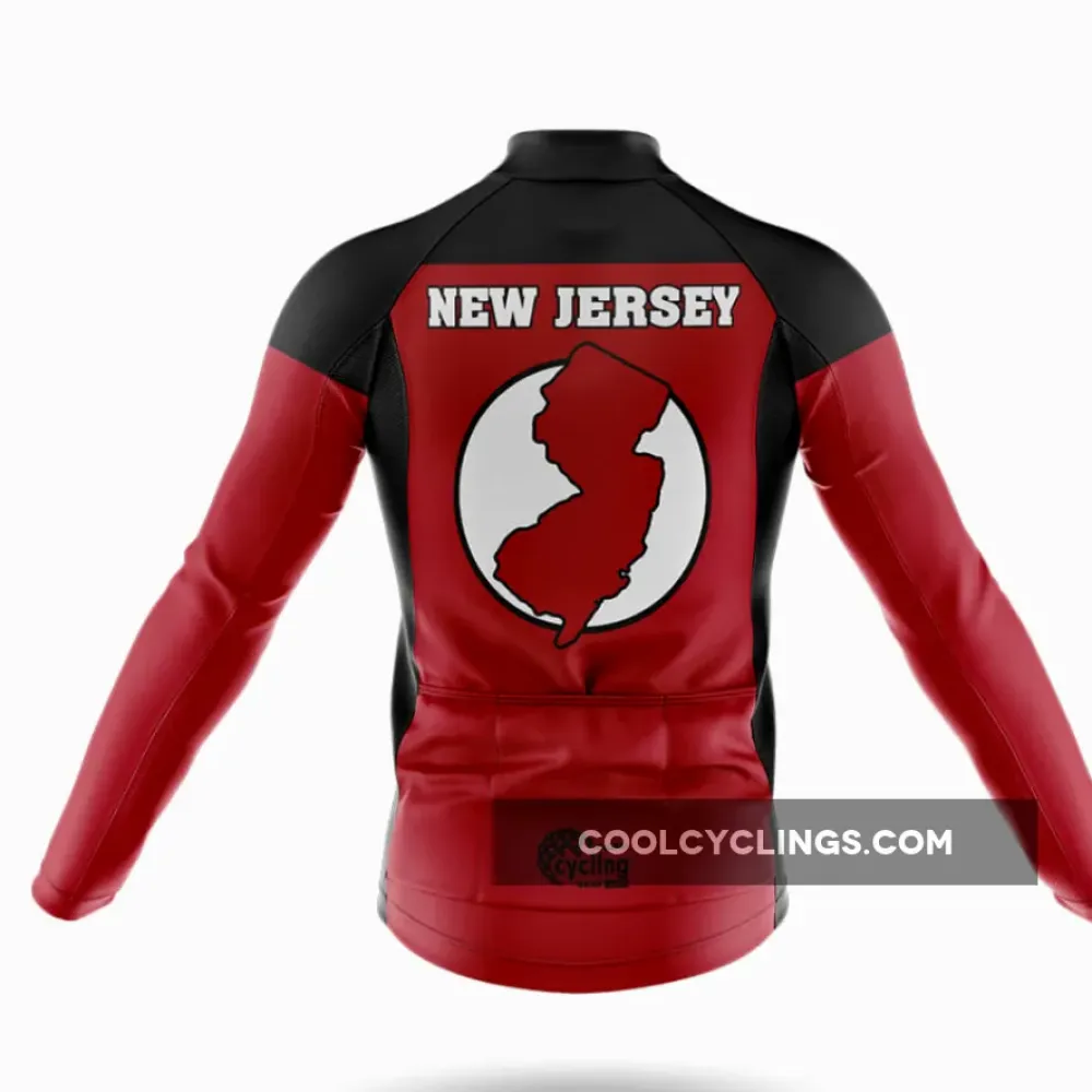 New Jersey Cycling Bibs Comfortable Red/Black/White