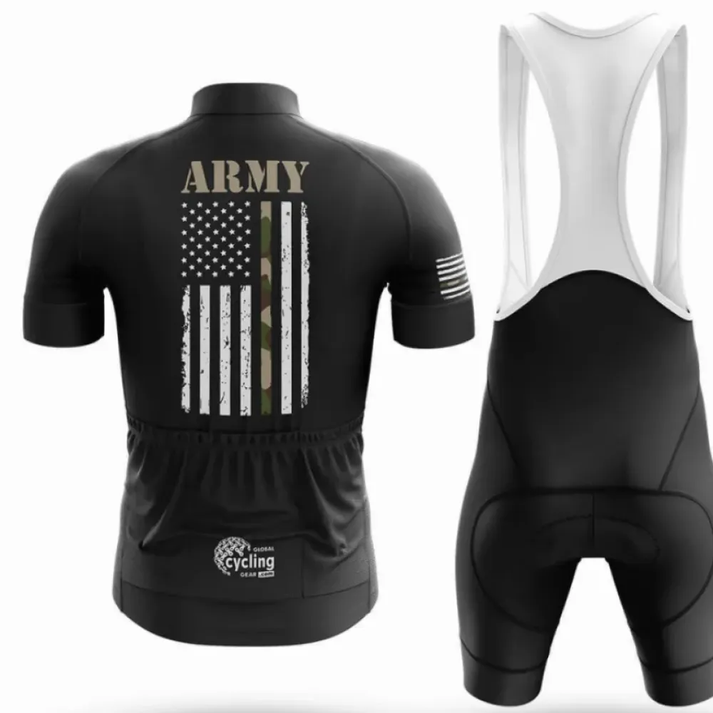 USA Army Flag Cycling Kit Military Black/White/Camo