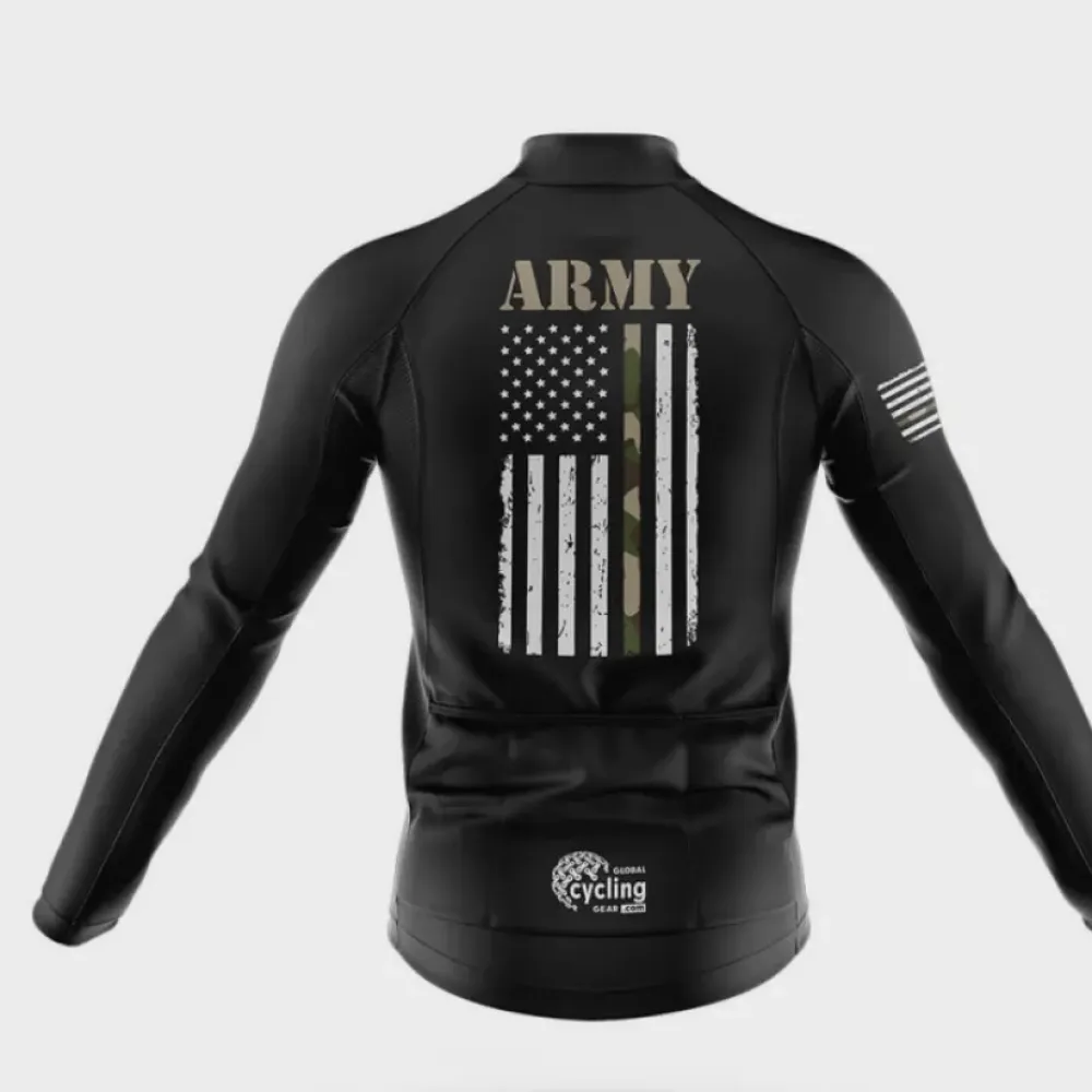 USA Army Flag Cycling Kit Military Black/White/Camo