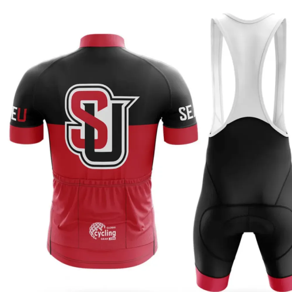 Seattle University Cycling Bibs Ver.2 Breathable Black/Red/White