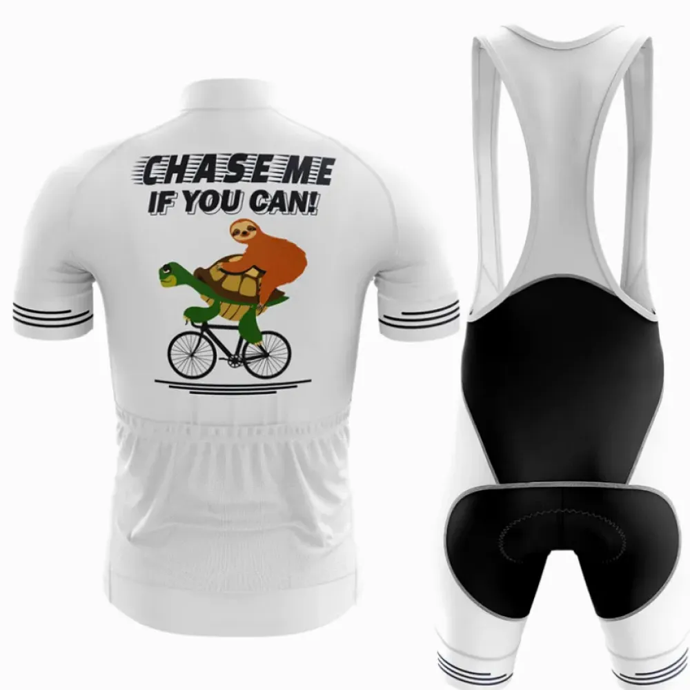 Slothy Cyclist Chase Me White/Green/Black