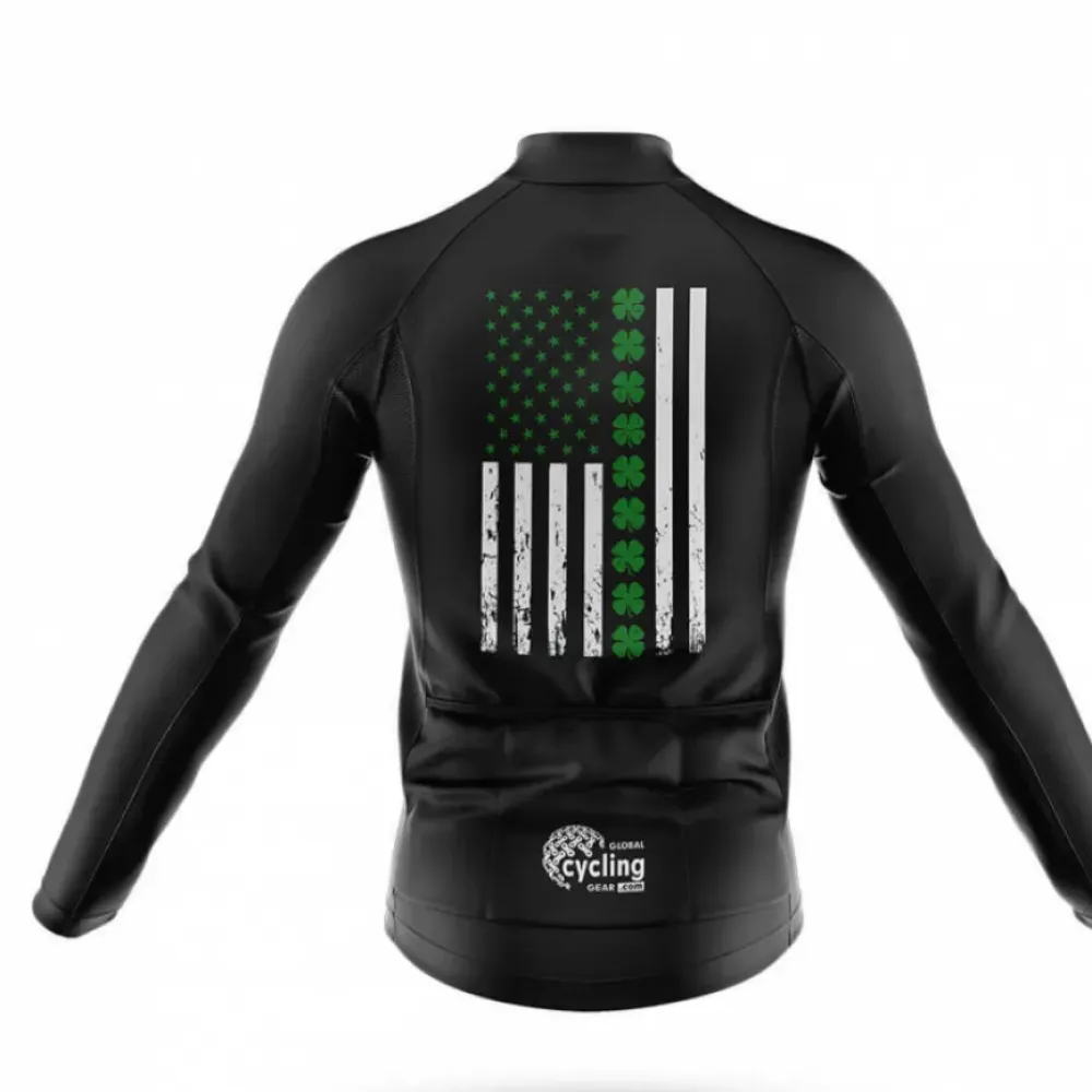 Cycling Bibs Shamrock Flag Comfortable Black/Green/White