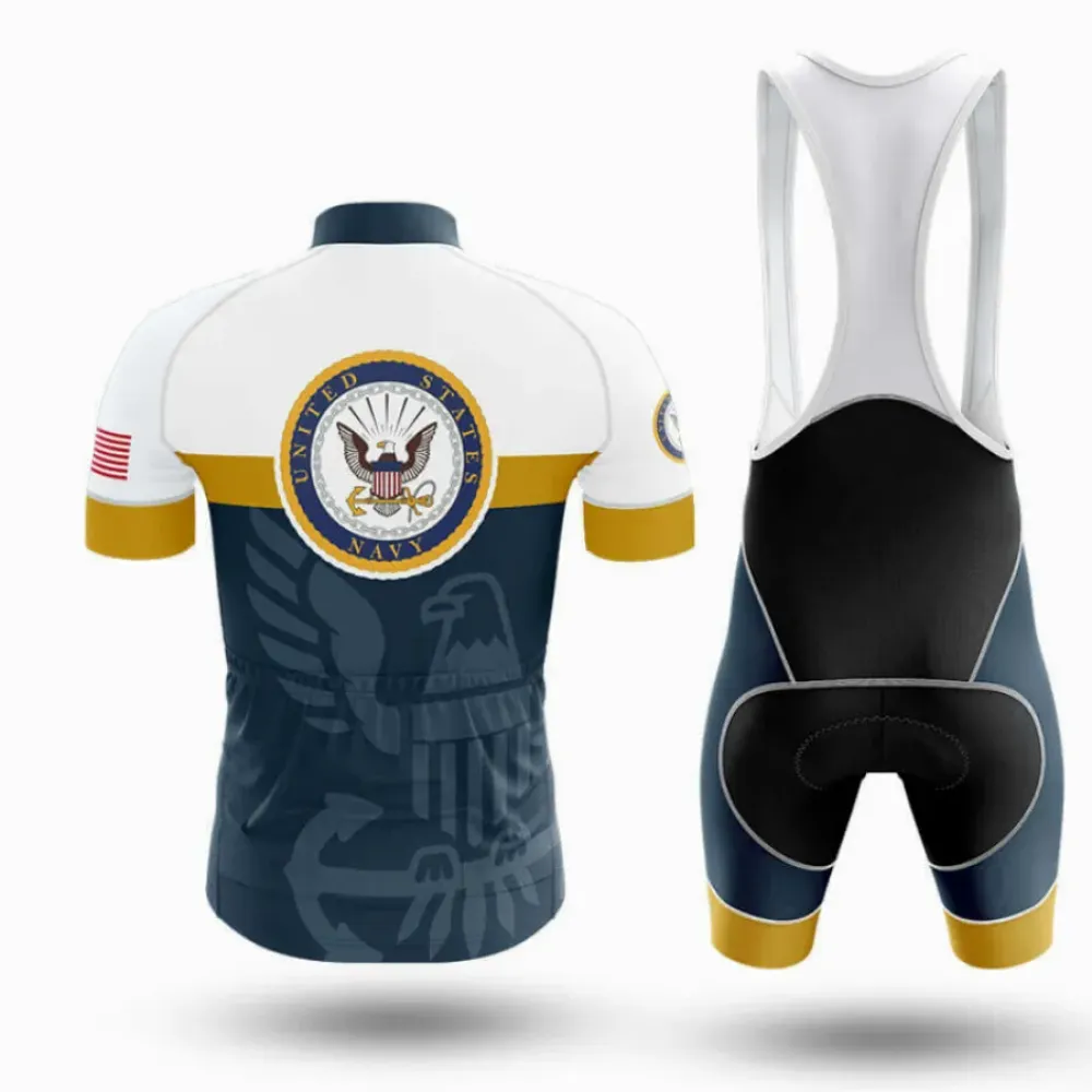 U.S. Navy Cycling Kit Full Set Ver.2 America's Navy White/Gold/Blue