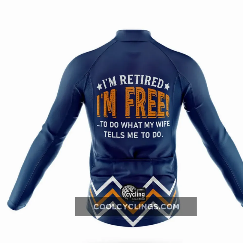 Retired V7 Long Sleeve Navy/Orange/White