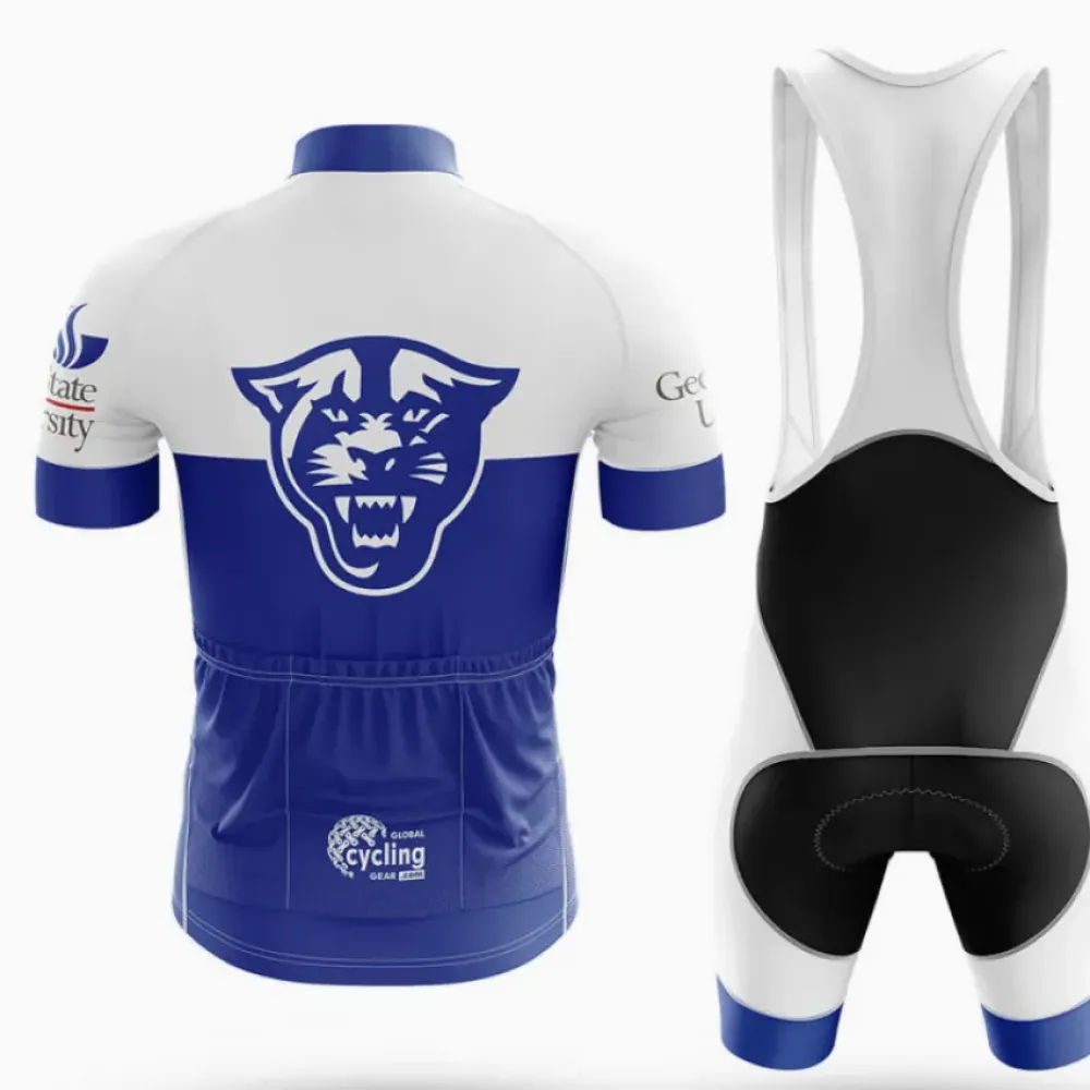 Georgia State University Cycling Kit Full Set Blue/White/Black