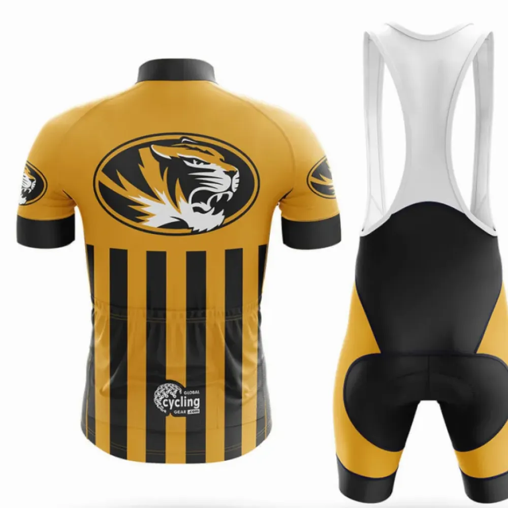 University of Missouri Cycling Kit Full Set Yellow/Black/Gold