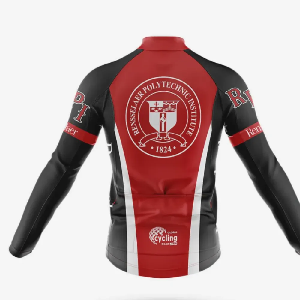 Rensselaer Polytechnic Institute Cycling Kit Full Set Full Coverage Red/Black/White