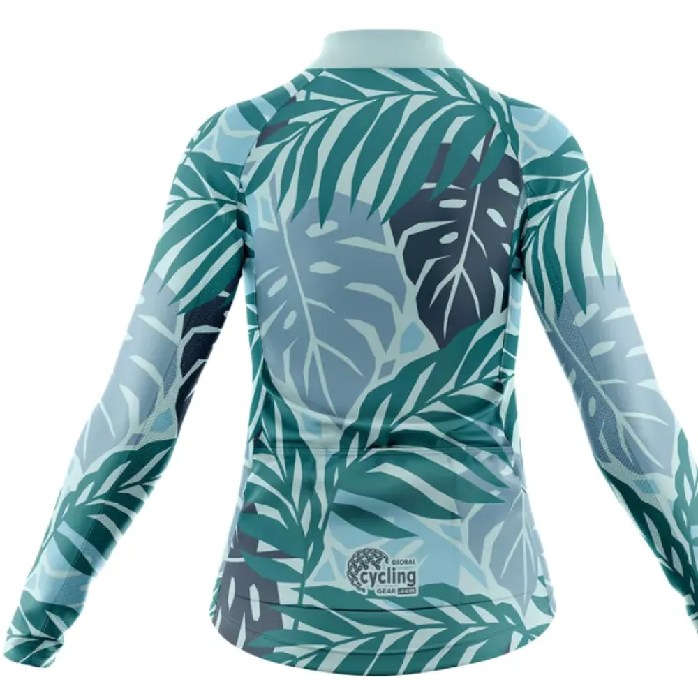 Cycling Kit Tropical Palm Blue/Green/Gray