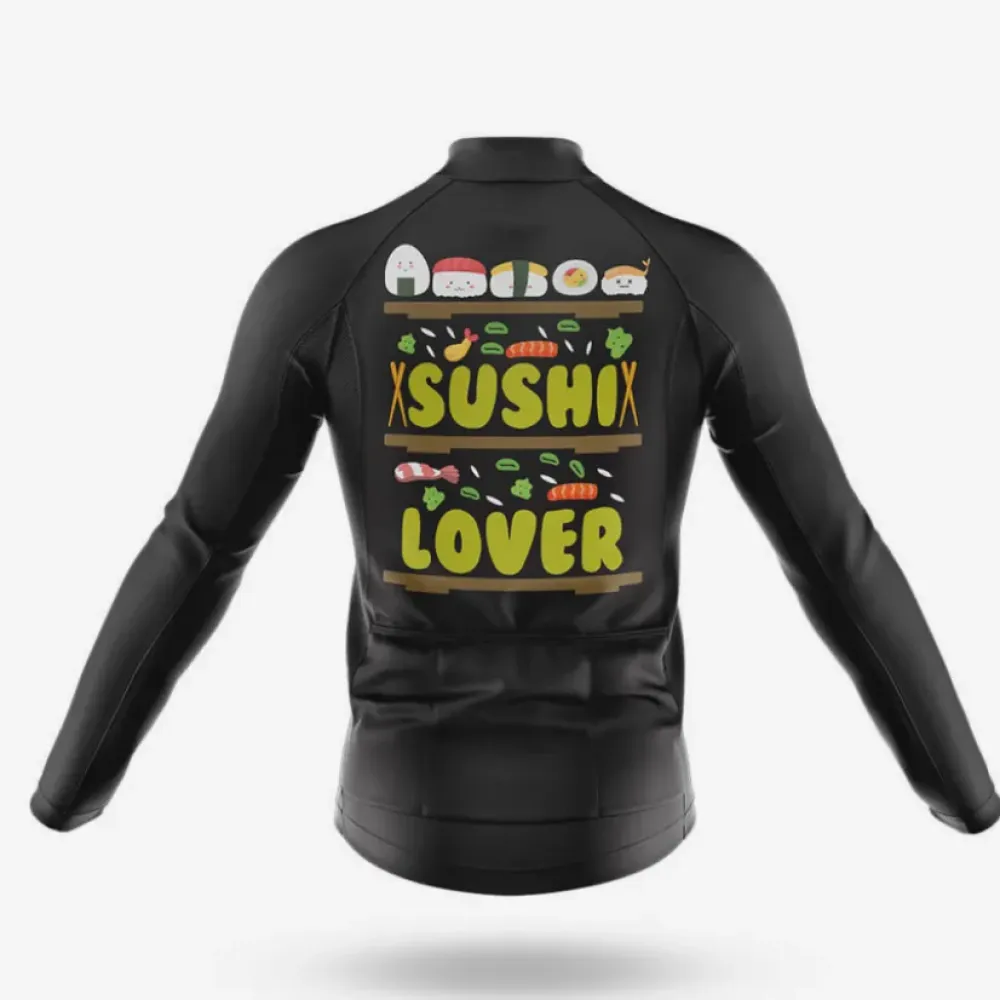Sushi Lover Cycling Kit Unique Design Black/Grey/White